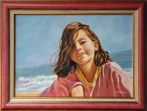 La petite fille à la plage