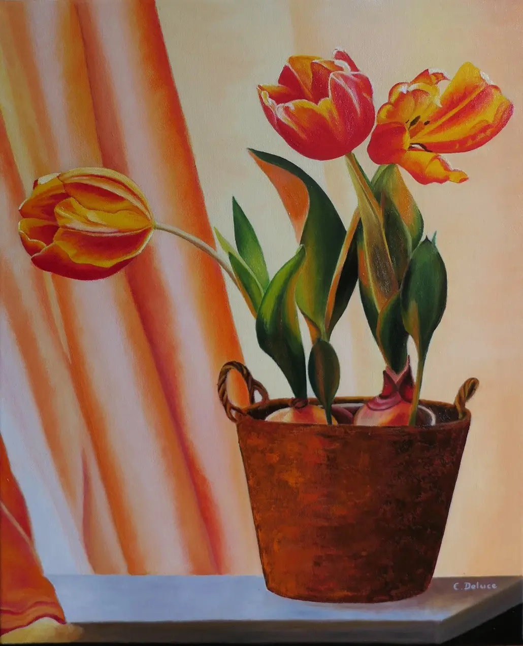 Pot de tulipes